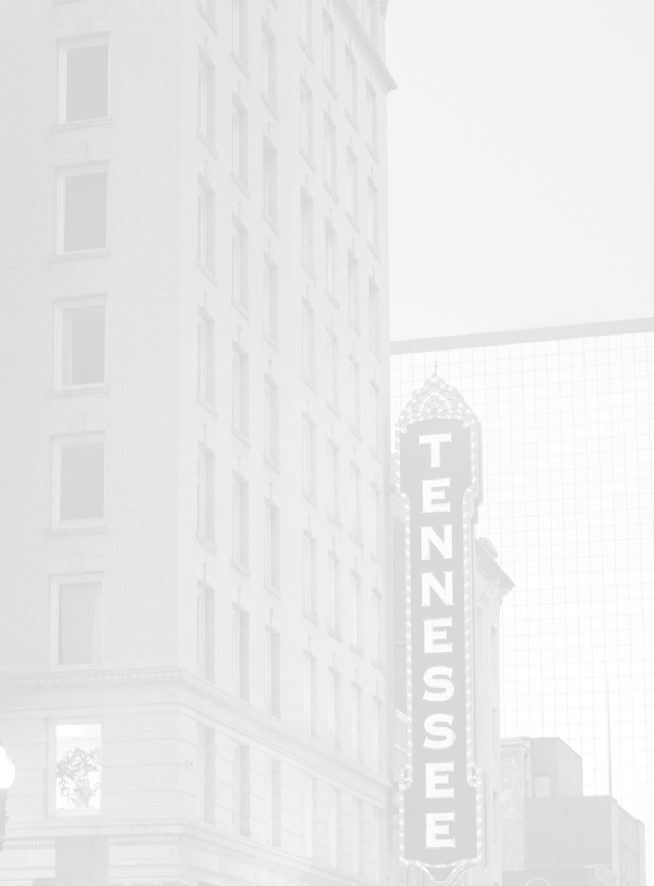 image of the Tennessee Theater with the lights on the sign lit up